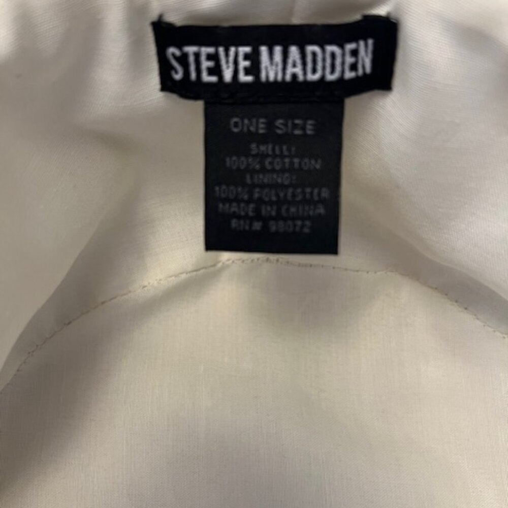 Women's New w/tag Steve Madden Bucket Sun Hat, Beige, one size, UPF 50+, Stylish - Picture 4 of 4